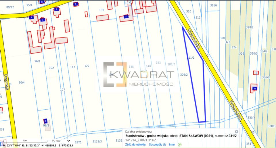 Działka budowlano-rolna Stanisławów