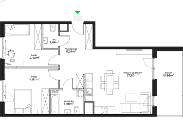 Mieszkanie apartamentowiec Kraków