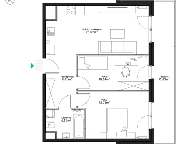 Mieszkanie apartamentowiec Kraków