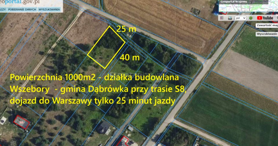 Działka budowlana Wszebory