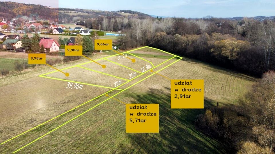 Działka budowlana Klęczany