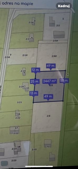 Działka budowlano-rolna Wymysłów- Piaski