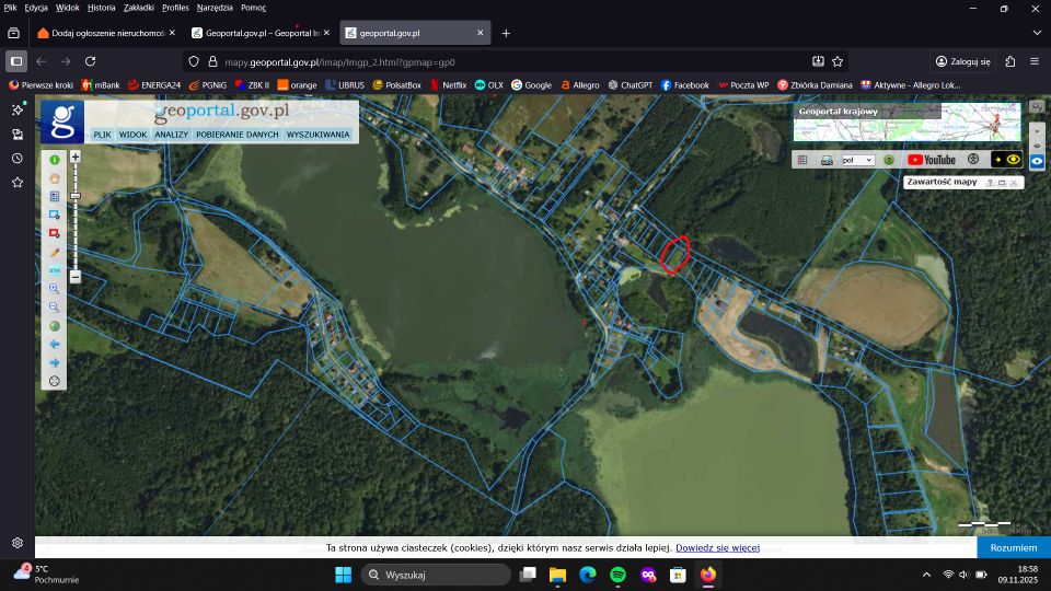 Działka rekreacyjna Zimnochy