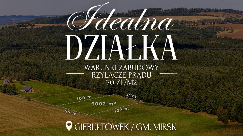 Działka budowlana Giebułtówek