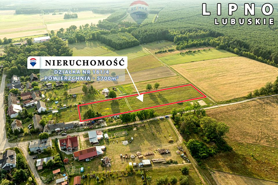 Działka rolna Lipno
