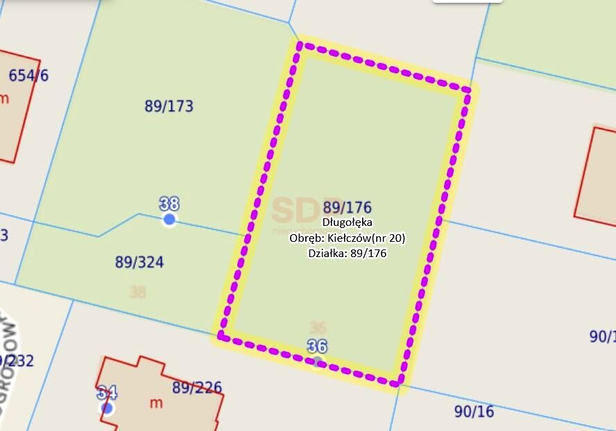 Działka budowlana Kiełczów