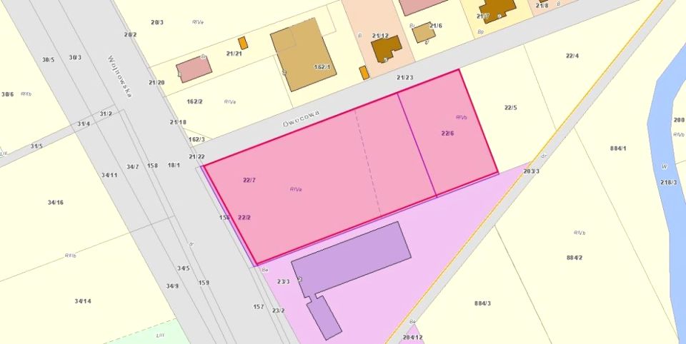 Działka przemysłowa Łany sprzedam