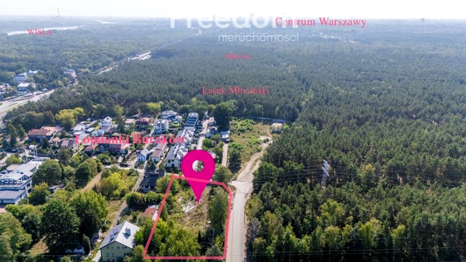 Ogrodzona działka Łomianki