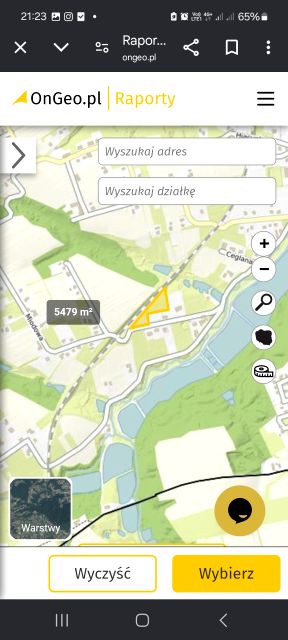 Działka Kończyce Małe