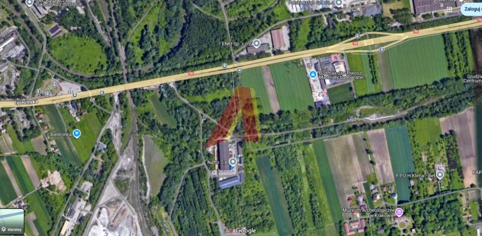 Działka usługowa Kraków