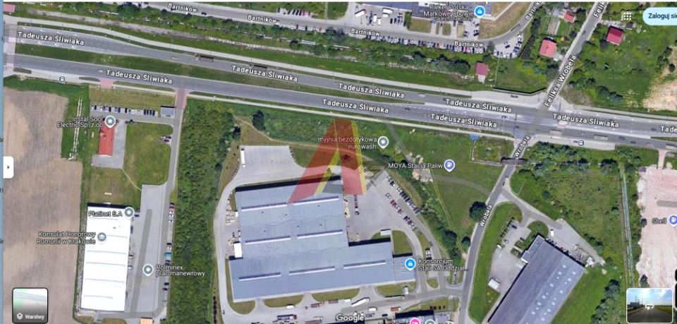 Działka usługowa Kraków