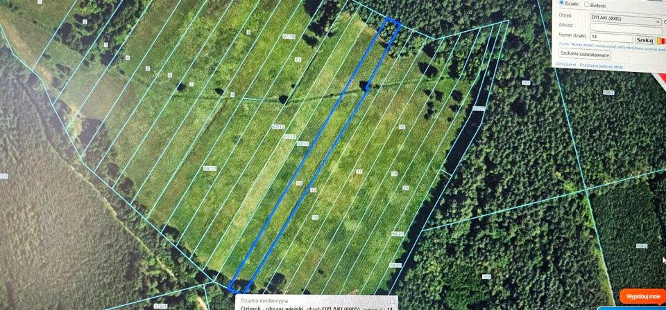 Działka rolna Dylaki