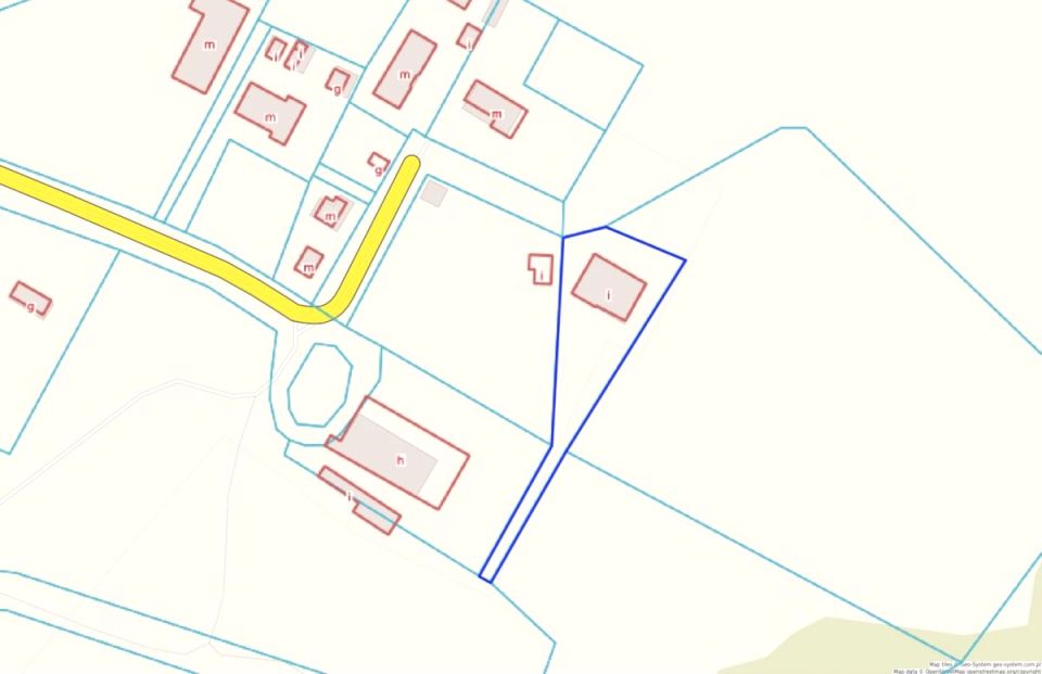 Działka usługowa Czarna Górna