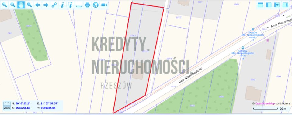 Działka budowlana Głogów Małopolski