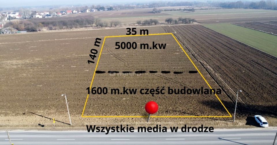 Działka budowlano-rolna Opacz