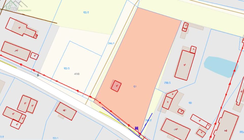 Działka budowlana Osetno