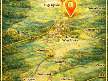 Działka inwestycyjna Ujście