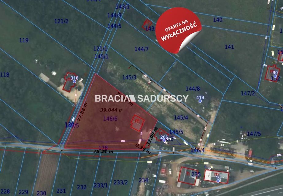 Działka usługowa Morawica