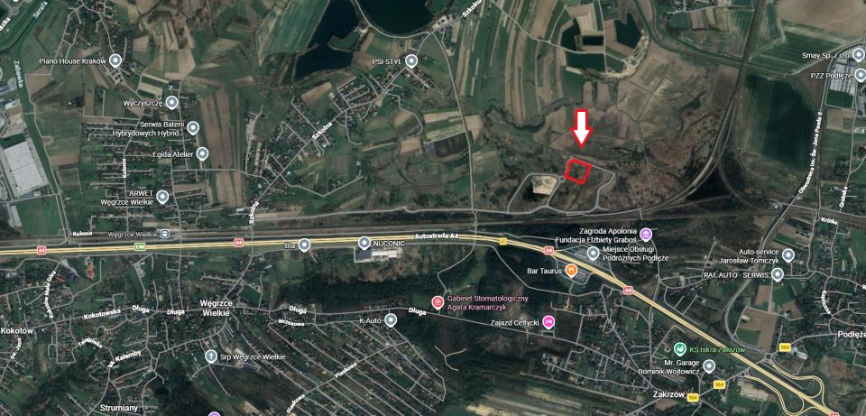 Działka Węgrzce Wielkie