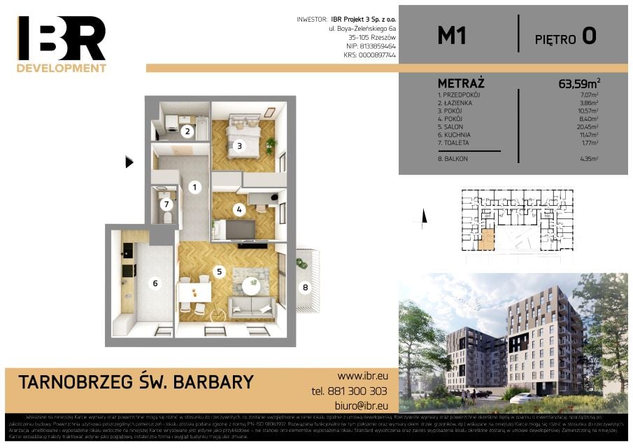 Mieszkanie Siarkowiec, ul. Świętej Barbary 9a