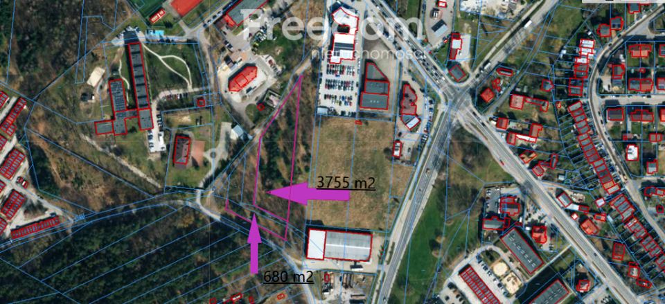 Działka usługowa Bełchatów