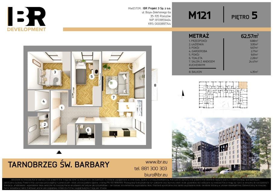 Mieszkanie Siarkowiec, ul. Świętej Barbary 9a