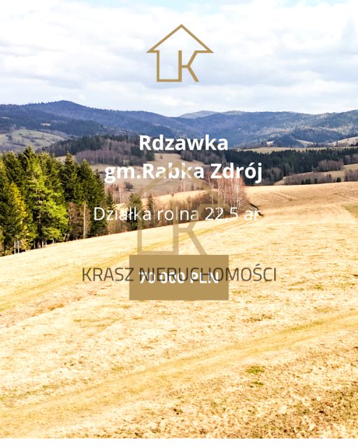 Działka rolna Rdzawka