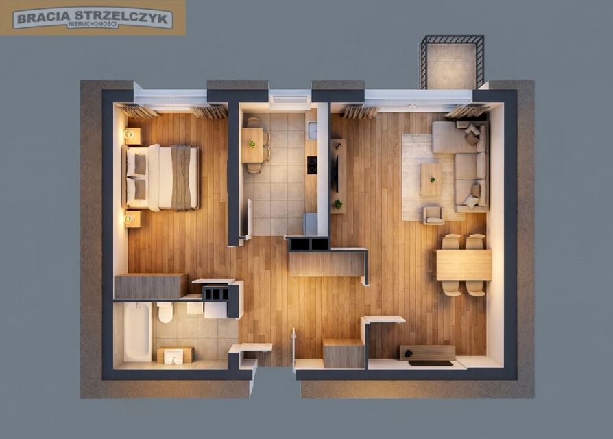 Mieszkanie przy lesie