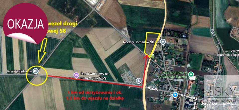 Działka przemysłowa Jordanów Śląski