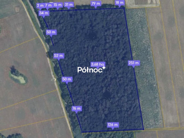 Działka leśna Bzite