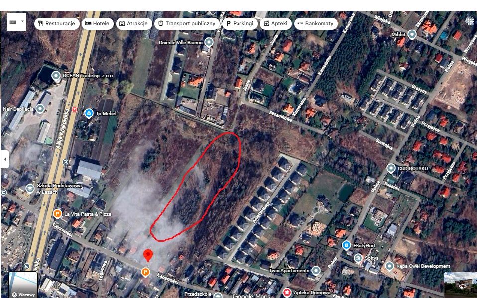 Działka budowlana Łazy