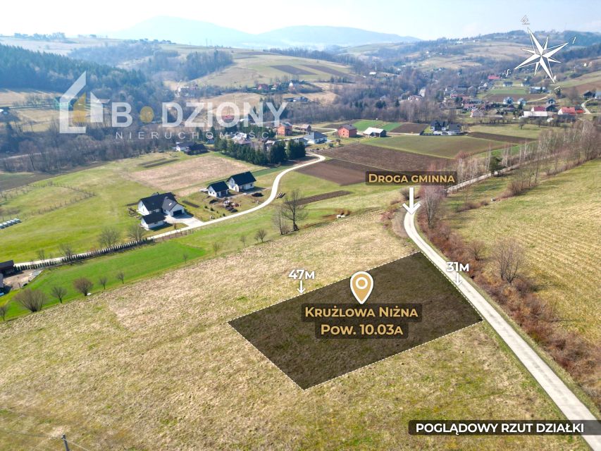 Działka budowlana Krużlowa Niżna