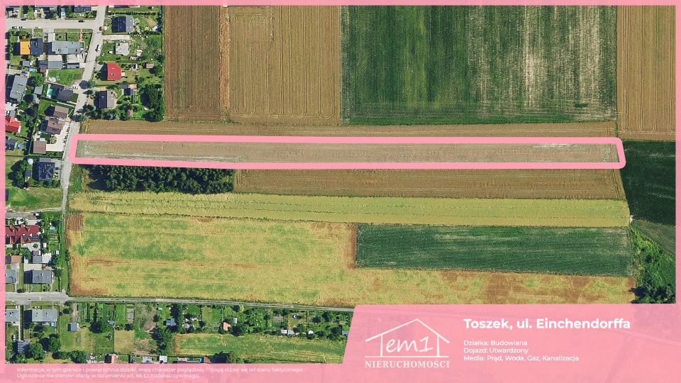 Działka budowlana Toszek