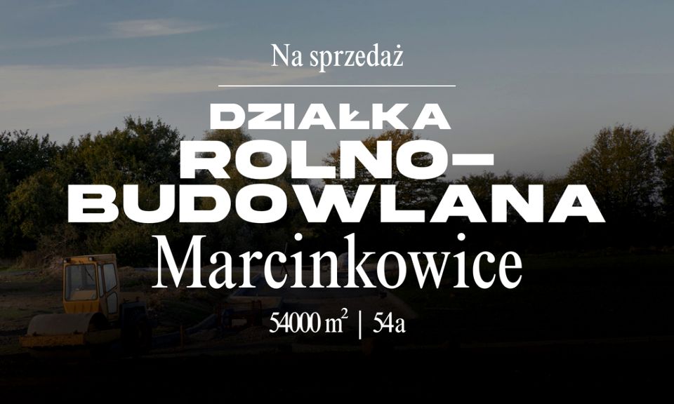 Działka budowlana Marcinkowice