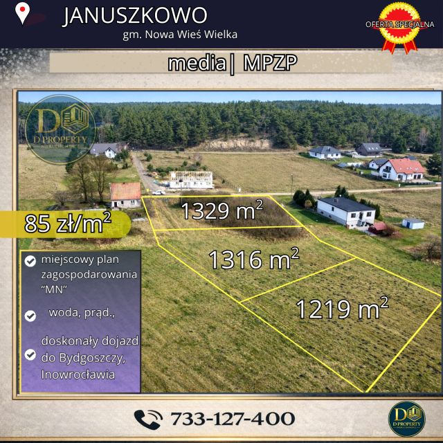 Działka budowlana Januszkowo