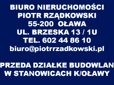 Działka budowlana Oława sprzedam