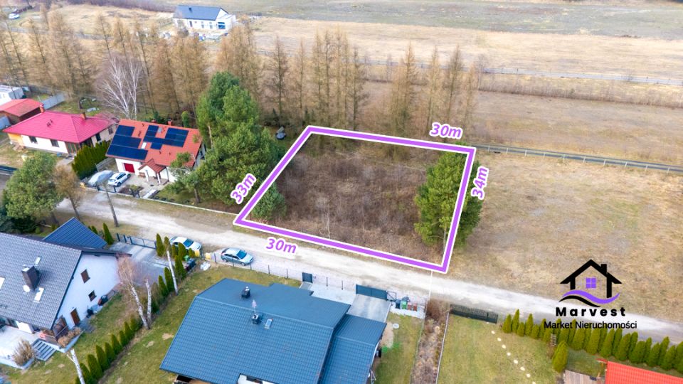 Działka budowlana Hutki