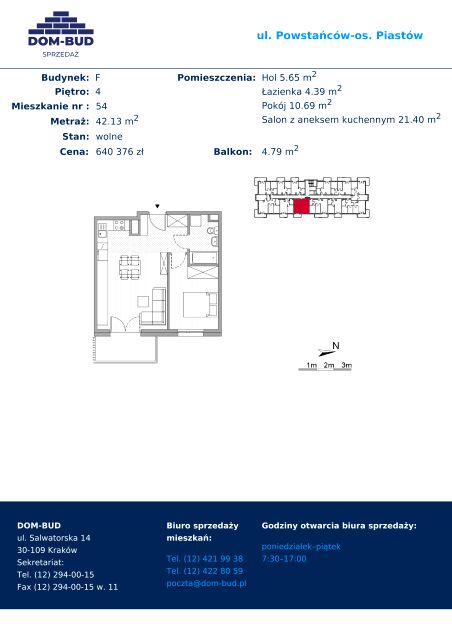 Mieszkanie Piastów, ul. Powstańców/ os. Piastów