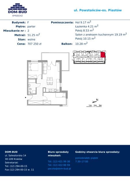 Mieszkanie Piastów, ul. Powstańców/ os. Piastów