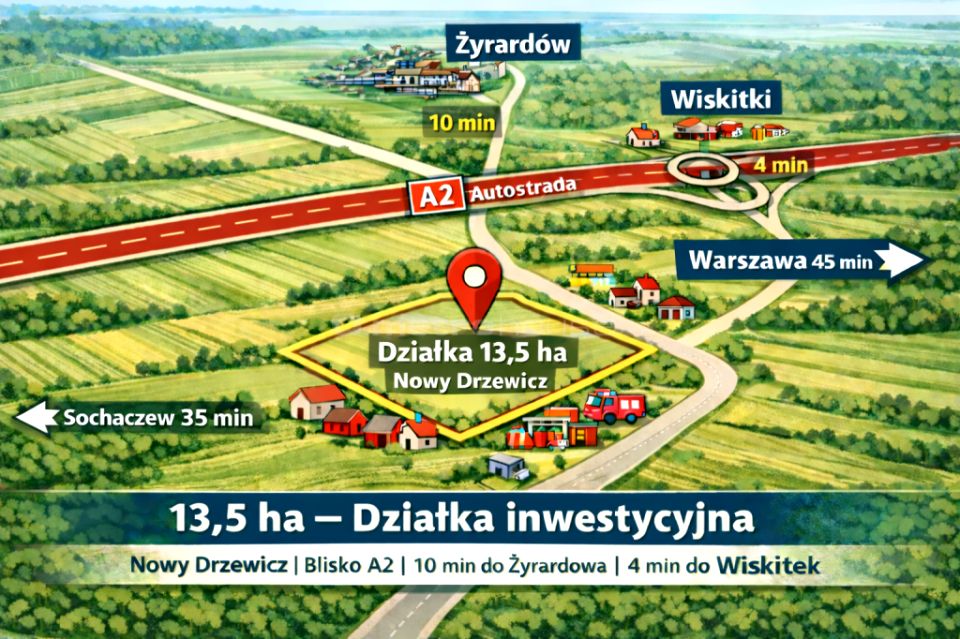 Działka siedliskowa Nowy Drzewicz
