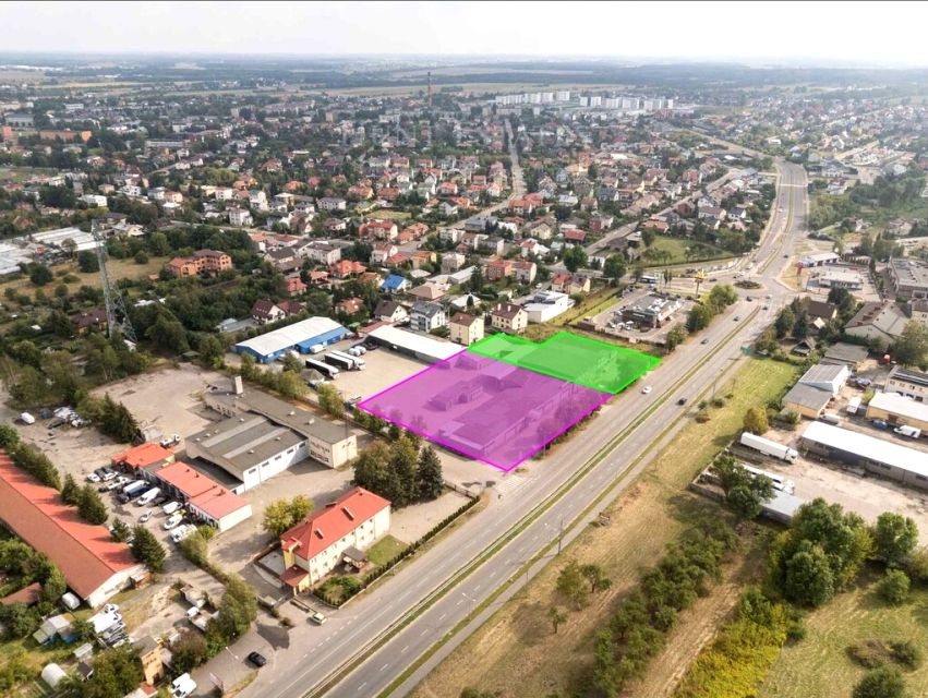 Działka usługowa Łuków