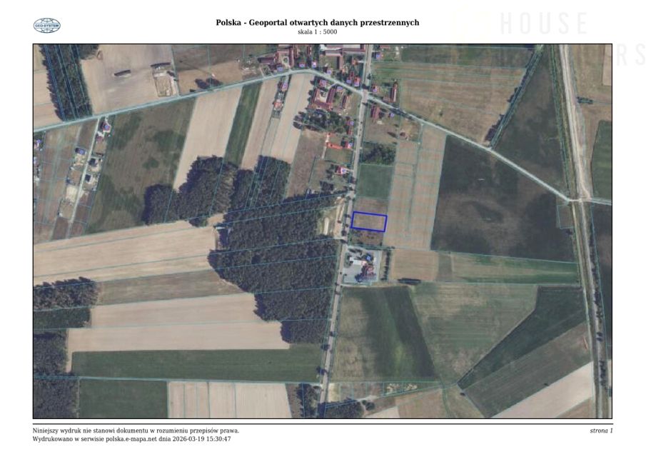 Działka budowlana Damięty