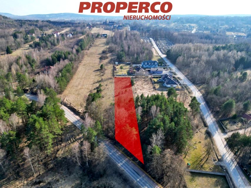 Zalesiona działka Zachełmie