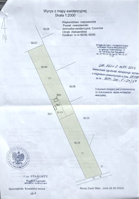 Działka budowlano-rolna Aleksandrów