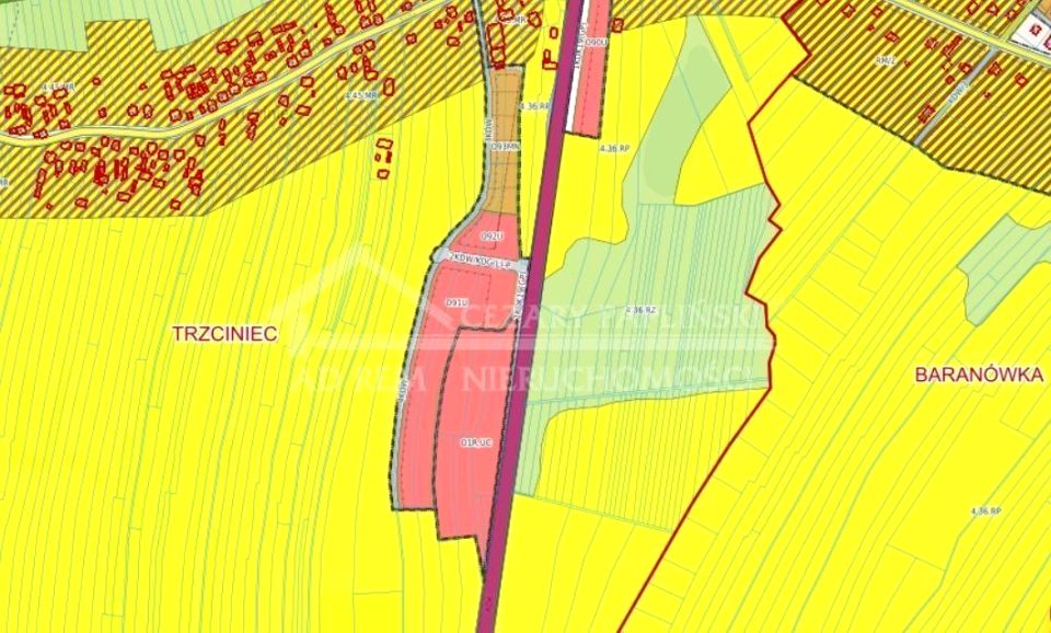 Działka przemysłowa Trzciniec
