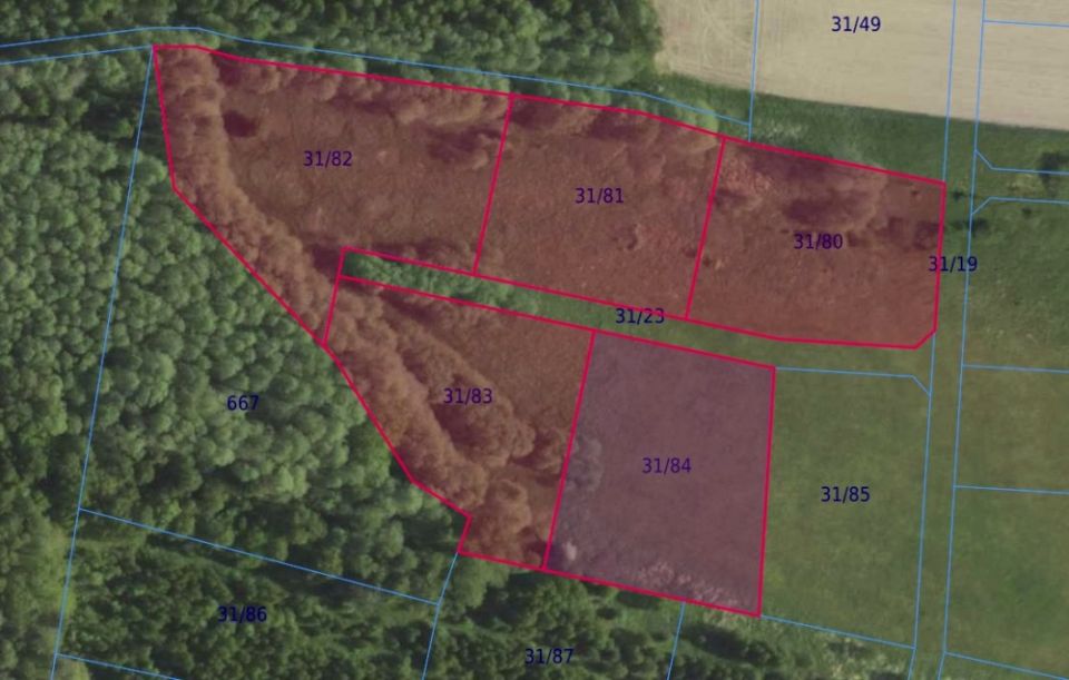 Działka leśna Grabowno Wielkie