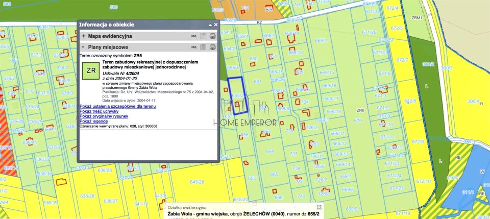 Działka rekreacyjna Żelechów