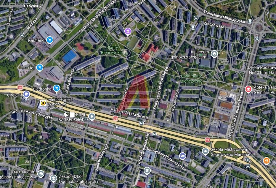 Działka usługowa Kraków