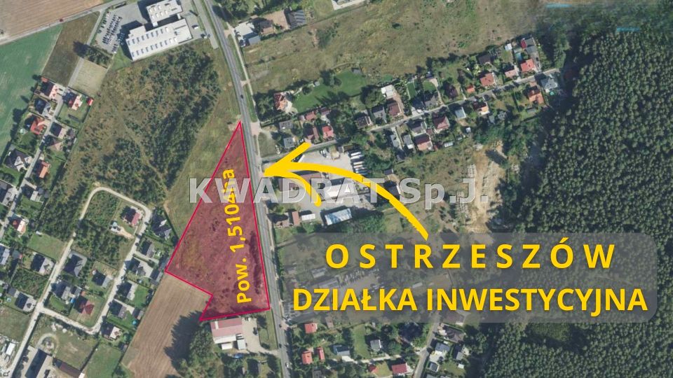 Działka inwestycyjna Ostrzeszów