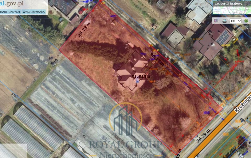 Ogrodzona działka sprzedam